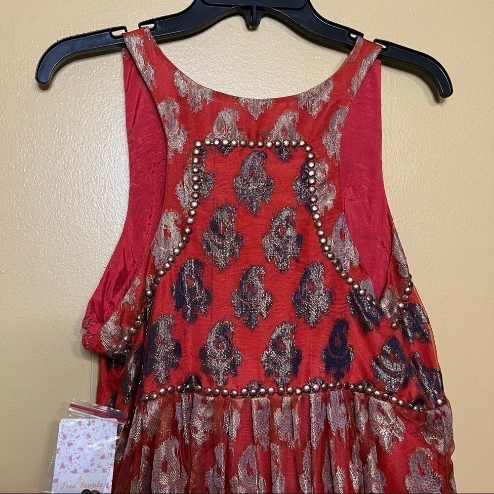 FREE PEOPLE | Metallic Embellished Dress